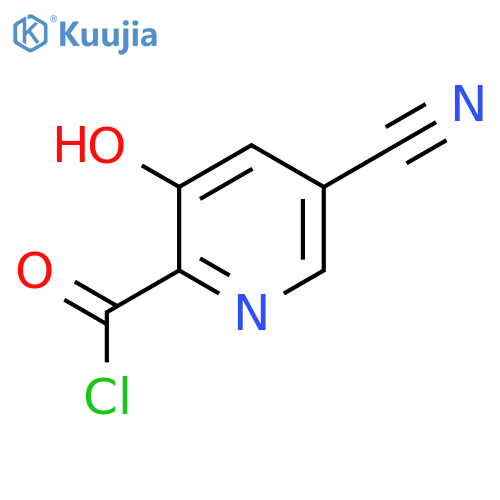 5-Cyano-3-hydroxypicolinoyl chloride structure