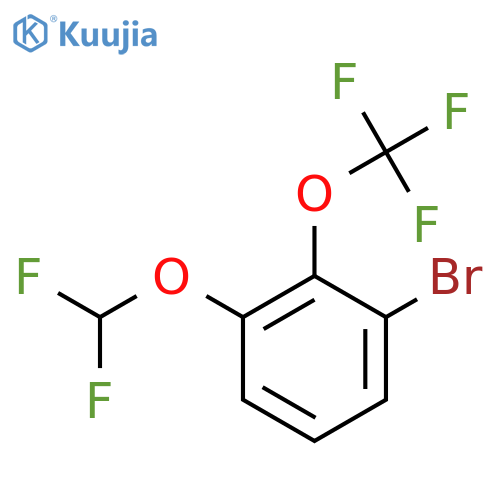 1-Bromo-3-difluoromethoxy-2-(trifluoromethoxy)benzene structure