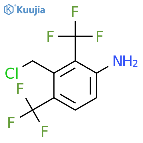 3-Amino-2,6-bis(trifluoromethyl)benzyl chloride structure