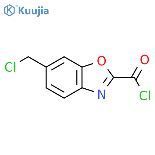 6-(Chloromethyl)benzo[d]oxazole-2-carbonyl chloride structure