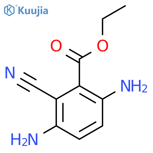 Ethyl 2-cyano-3,6-diaminobenzoate structure