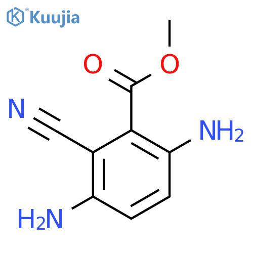 Methyl 2-cyano-3,6-diaminobenzoate structure
