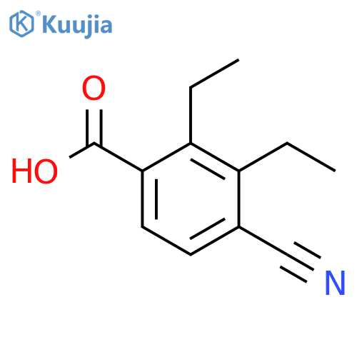 4-Cyano-2,3-diethylbenzoic acid structure