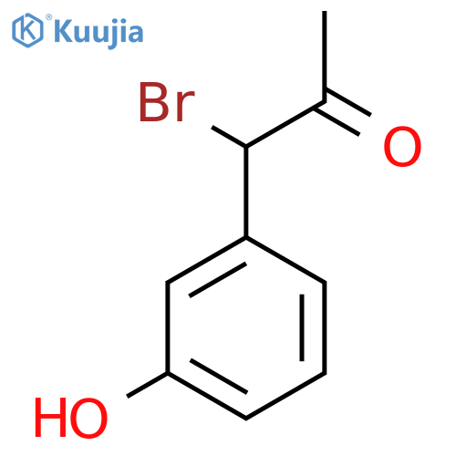 1-Bromo-1-(3-hydroxyphenyl)propan-2-one structure