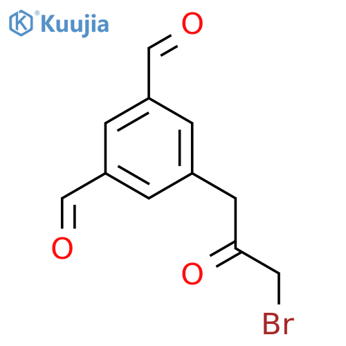 3-Bromo-1-(3,5-diformylphenyl)propan-2-one structure