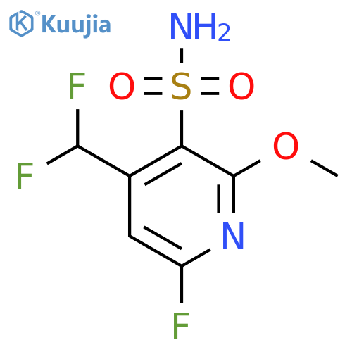 4-(Difluoromethyl)-6-fluoro-2-methoxypyridine-3-sulfonamide structure