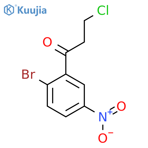 1-(2-Bromo-5-nitrophenyl)-3-chloropropan-1-one structure