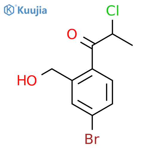 1-(4-Bromo-2-(hydroxymethyl)phenyl)-2-chloropropan-1-one structure