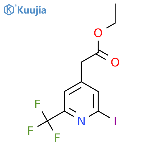Ethyl 2-iodo-6-(trifluoromethyl)pyridine-4-acetate structure