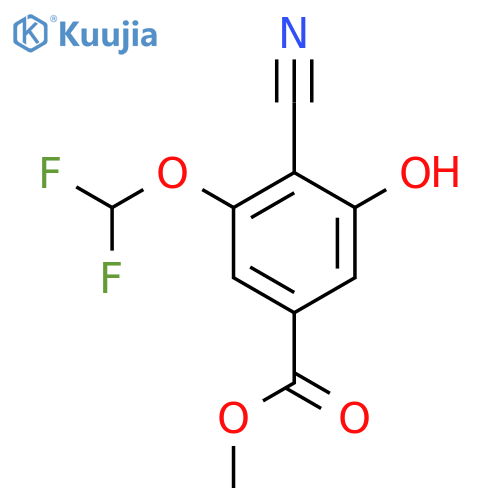 Methyl 4-cyano-3-difluoromethoxy-5-hydroxybenzoate structure