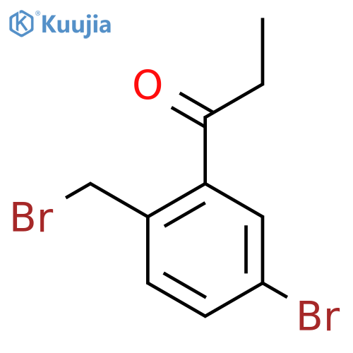 1-(5-Bromo-2-(bromomethyl)phenyl)propan-1-one structure