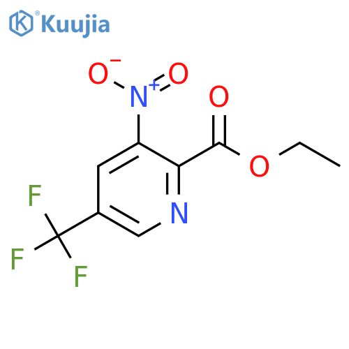 Ethyl 3-nitro-5-(trifluoromethyl)picolinate structure