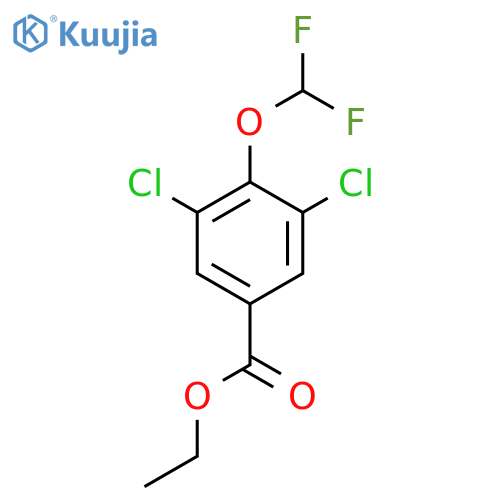 Ethyl 3,5-dichloro-4-(difluoromethoxy)benzoate structure