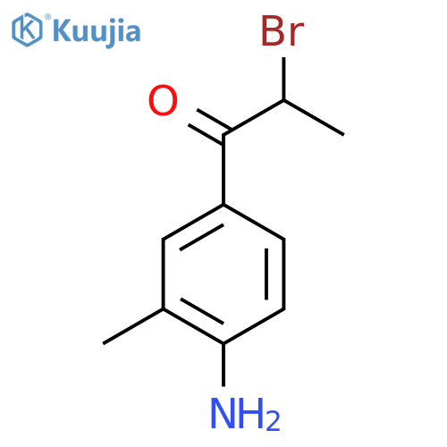 1-(4-Amino-3-methylphenyl)-2-bromopropan-1-one structure