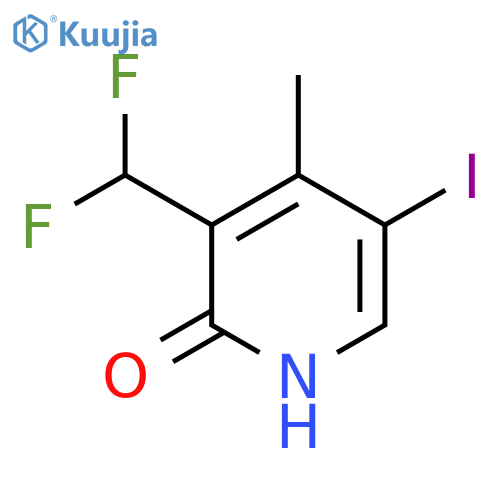 3-(Difluoromethyl)-2-hydroxy-5-iodo-4-methylpyridine structure