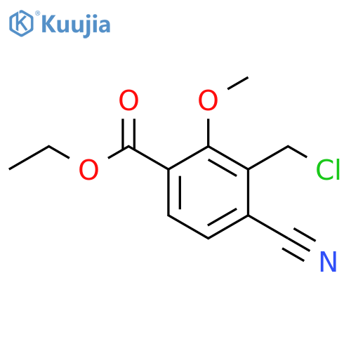 Ethyl 3-chloromethyl-4-cyano-2-methoxybenzoate structure