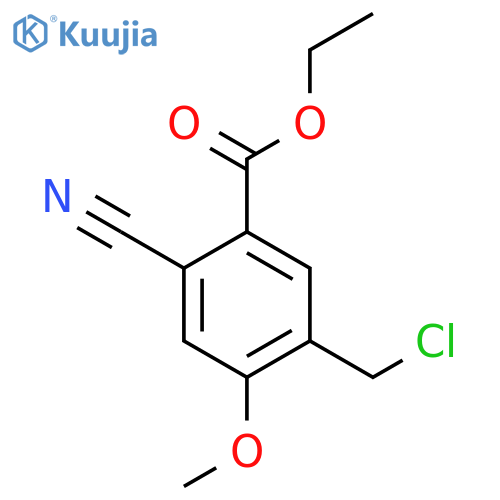 Ethyl 5-chloromethyl-2-cyano-4-methoxybenzoate structure