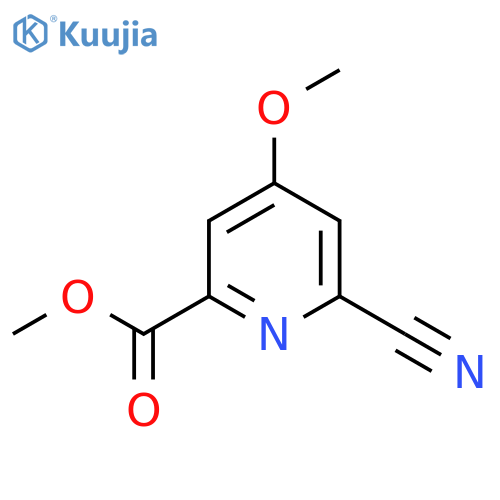 Methyl 6-cyano-4-methoxypicolinate structure