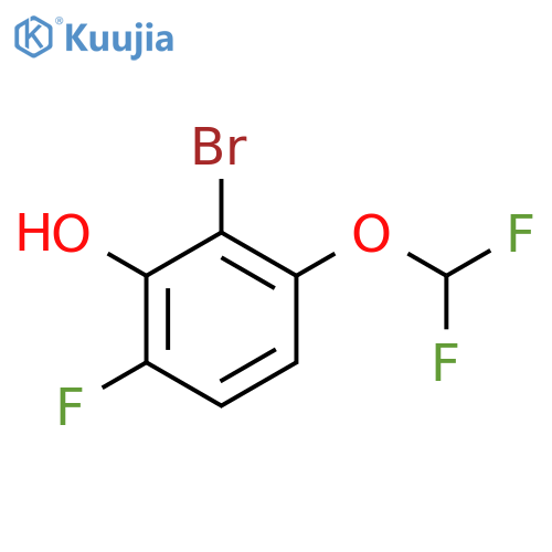 2-Bromo-3-difluoromethoxy-6-fluorophenol structure