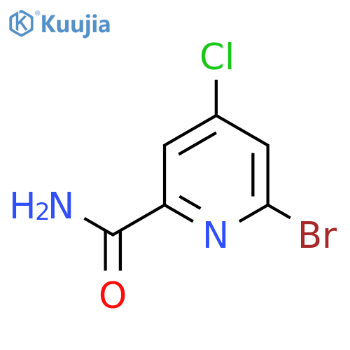 6-Bromo-4-chloropicolinamide structure