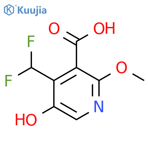 4-(Difluoromethyl)-5-hydroxy-2-methoxypyridine-3-carboxylic acid structure