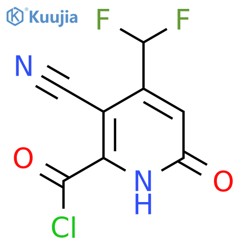 3-Cyano-4-(difluoromethyl)-6-hydroxypyridine-2-carbonyl chloride structure