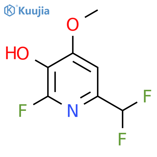 6-(Difluoromethyl)-2-fluoro-3-hydroxy-4-methoxypyridine structure