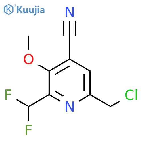 6-(Chloromethyl)-4-cyano-2-(difluoromethyl)-3-methoxypyridine structure