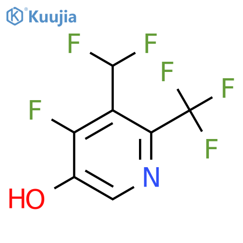 3-(Difluoromethyl)-4-fluoro-5-hydroxy-2-(trifluoromethyl)pyridine structure