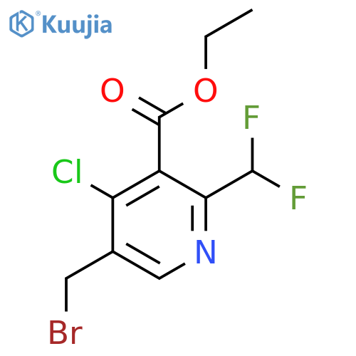 Ethyl 5-(bromomethyl)-4-chloro-2-(difluoromethyl)pyridine-3-carboxylate structure