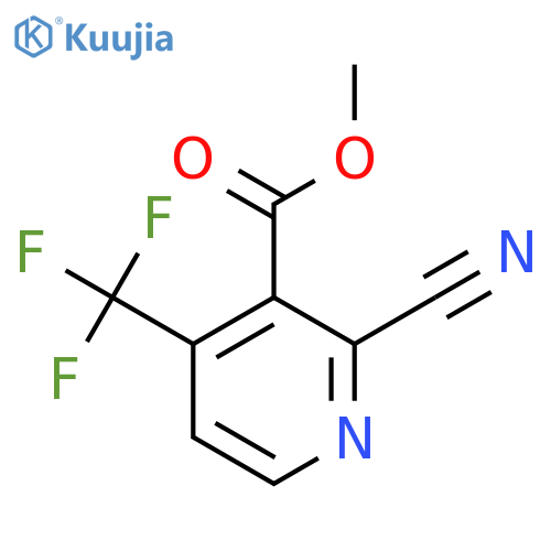 Methyl 2-cyano-4-(trifluoromethyl)nicotinate structure