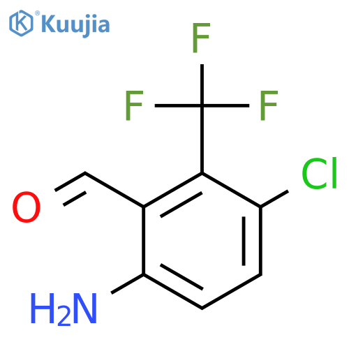 6-Amino-3-chloro-2-(trifluoromethyl)benzaldehyde structure