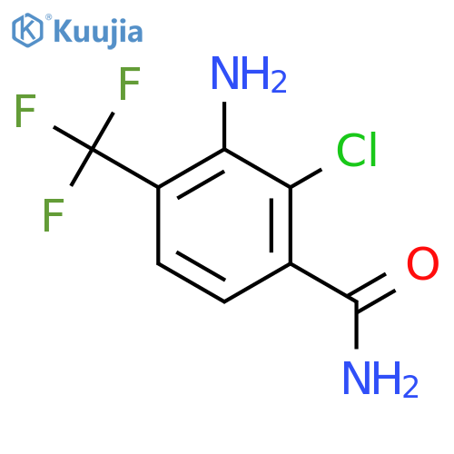 3-Amino-2-chloro-4-(trifluoromethyl)benzamide structure