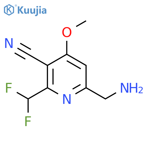 6-(Aminomethyl)-3-cyano-2-(difluoromethyl)-4-methoxypyridine structure