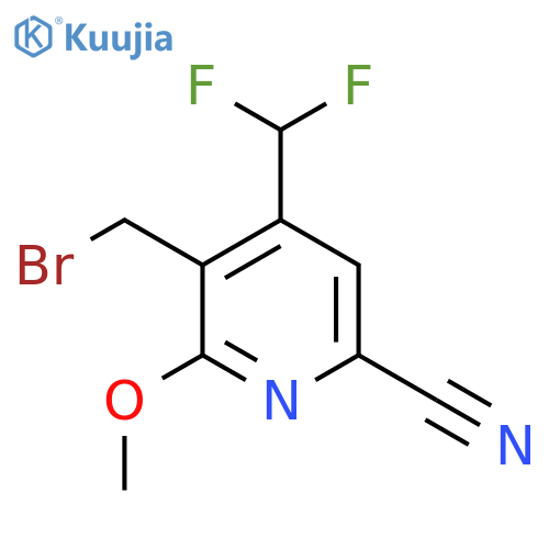 3-(Bromomethyl)-6-cyano-4-(difluoromethyl)-2-methoxypyridine structure