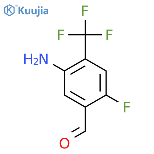 5-Amino-2-fluoro-4-(trifluoromethyl)benzaldehyde structure