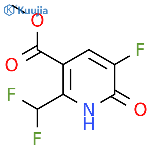 Methyl 2-(difluoromethyl)-5-fluoro-6-hydroxypyridine-3-carboxylate structure