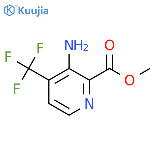 Methyl 3-amino-4-(trifluoromethyl)picolinate structure