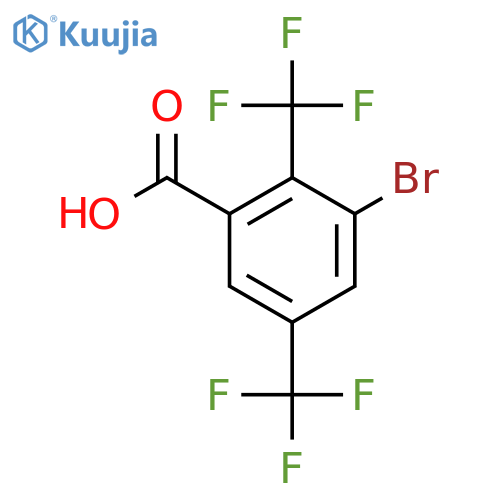2,5-Bis(trifluoromethyl)-3-bromobenzoic acid structure