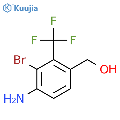 4-Amino-3-bromo-2-(trifluoromethyl)benzyl alcohol structure