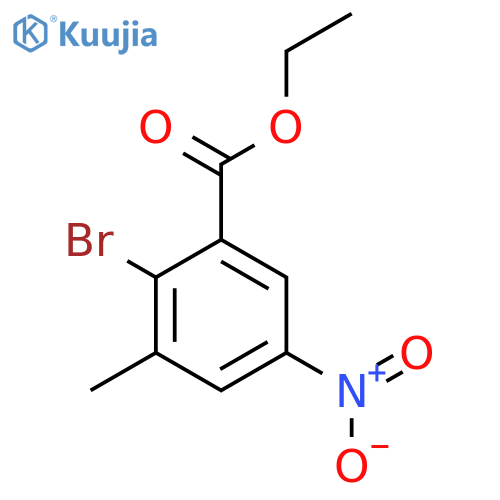 Ethyl 2-bromo-3-methyl-5-nitrobenzoate structure