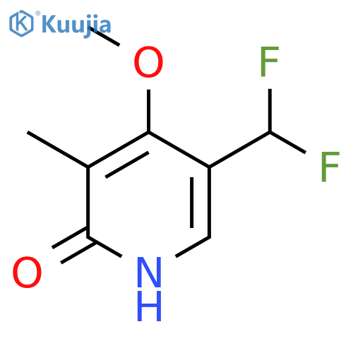 5-(Difluoromethyl)-2-hydroxy-4-methoxy-3-methylpyridine structure