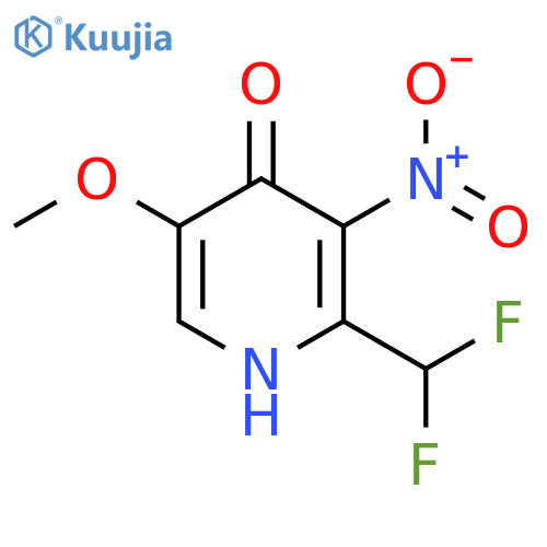 2-(Difluoromethyl)-4-hydroxy-5-methoxy-3-nitropyridine structure