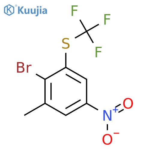 2-Bromo-5-nitro-3-(trifluoromethylthio)toluene structure