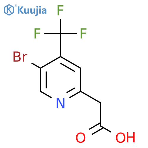 5-Bromo-4-(trifluoromethyl)pyridine-2-acetic acid structure