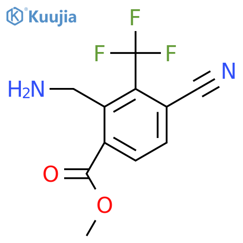 Methyl 2-aminomethyl-4-cyano-3-(trifluoromethyl)benzoate structure