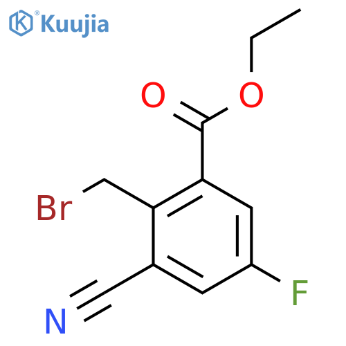 Ethyl 2-bromomethyl-3-cyano-5-fluorobenzoate structure