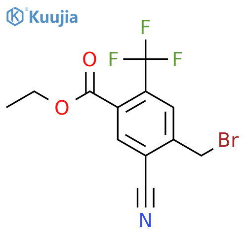 Ethyl 4-bromomethyl-5-cyano-2-(trifluoromethyl)benzoate structure