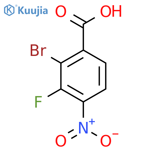 2-Bromo-3-fluoro-4-nitrobenzoic acid structure