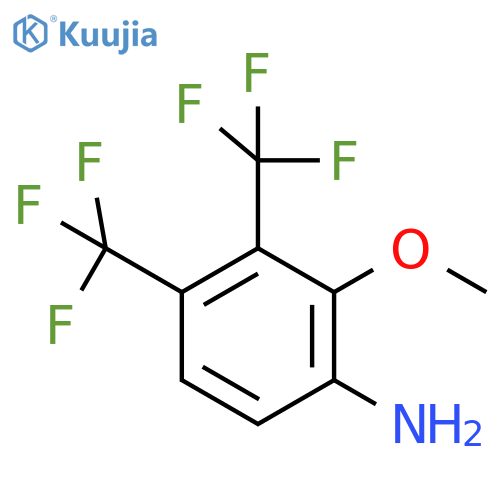 3,4-Bis(trifluoromethyl)-2-methoxyaniline structure